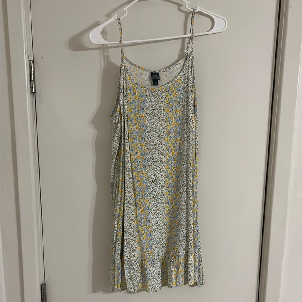 Wild Fable Yellow and Blue Floral Top